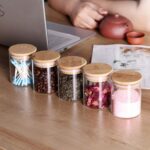 Premium Glass Spice Jars Set - 12 Piece 6oz Airtight Containers with Wooden Lids & Labels for Kitchen Organization - Perfect for Herbs, Tea, Sugar, Salt, Coffee, and More! - Image 3