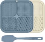 Upgrade Your Pet's Mealtime: 2 Pack Lick Mats for Dogs & Cats - 8.5" Slow Feeder Pads with Suction Cups for Anxiety Relief & Boredom Reduction - Image 12