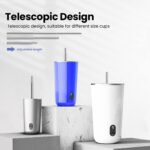 Ultimate Cruise Ship Essentials: 4-Pack Reusable Collapsible Stainless Steel Straws with Aluminum Case, Cleaning Brush, and Keychains in Vibrant Colors! - Image 5