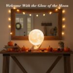 3.5 Inch 3D Moon Lamp - Perfect White Elephant Gift for Women & Girls, Touch-Dimmable LED Night Light with Ceramic Base, Dual-Color Mood Lighting for Kids Room & Christmas Decor - Image 9
