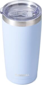 20 Oz Insulated Travel Coffee Tumbler - Stylish Powder Coated Black Stainless Steel Mug with Lid for Outdoor Adventures - Image 11