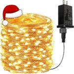 66Ft 200 LED Waterproof Fairy Lights - 8 Modes Twinkle String Lights for Indoor & Outdoor Christmas Decor, Perfect for Bedrooms, Gardens, and Parties (Warm White)