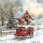 5D Diamond Art Kits for Adults - DIY Christmas Tree Diamond Painting Set, Full Round Drill Gem Art Craft Gift (35x35cm)