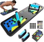 Solid Push up Board 15 in 1 Home Workout Equipment Multi-Functional Pushup Stands System Fitness Floor Chest Muscle Exercise Professional Equipment Burn Fat Strength Training Arm Men & Women Weights - Image 11