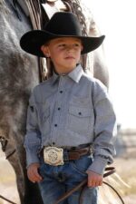 Stylish Western Cowboy Cowgirl Felt Fedora Hat for Kids Ages 3-6 - Image 4