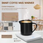 Smart Coffee Mug Warmer with Auto Shut Off - Perfect Gift for Coffee Lovers, Keeps Beverages Warm on Your Desk (White) - Image 2