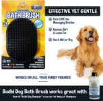 Shampoo Brush - Premium Pet Grooming & Bathing Tool for Dogs and Cats - Ideal for Long & Short Hair - Versatile Scrubber for Relaxing Showers (Black) - Image 5