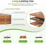 Bamboo Cutting Board for Kitchen, Wooden Cutting Board 3-Piece Set with Non-Slip Mat Deep Juice Groove and Built-In Handles, Wood Cutting Board for Meat Vegetables Fruit Ideal Gift for the Home - Image 4