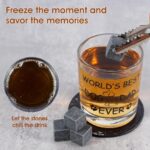 Ultimate Dog Dad Gift Set: 12oz Whiskey Glasses, Chilling Stones, Coaster & Wooden Box for the Perfect Dogfather - Image 5