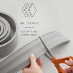 Spiceliner Universal Spice Rack Drawer Organizer - 10' Roll in Gray - Image 2