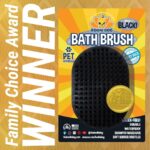 Shampoo Brush - Premium Pet Grooming & Bathing Tool for Dogs and Cats - Ideal for Long & Short Hair - Versatile Scrubber for Relaxing Showers (Black) - Image 2