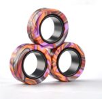 Magnetic Rings Fidget Toy Set, Idea ADHD Fidget Toys, Adult Fidget Magnets Spinner Rings for Anxiety Relief Therapy, Fidget Pack Great Gift for Adults Teens Kids Easter Basket Stuffers (3PCS) - Image 7