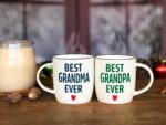 World's Best Grandparents Coffee Mugs - Perfect Gifts for Grandma and Grandpa from Grandkids, Ideal for First-Time Grandparent Announcement, Christmas, and Valentine's Day - 380ml Ceramic Mugs - Image 2