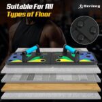 Solid Push up Board 15 in 1 Home Workout Equipment Multi-Functional Pushup Stands System Fitness Floor Chest Muscle Exercise Professional Equipment Burn Fat Strength Training Arm Men & Women Weights - Image 6