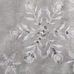 Elegant Snowflake Silver Grey Christmas Table Runner - Embroidered Sequins & Diamonds - 14x70 Inch Holiday Decor for a Glittering Winter Home - Image 8