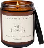 Cozy Fall Soy Candles -  Amber Jar with Warm Spice, Woods & Citrus - 40 Hour Burn Time, Perfect for Home Decor - Image 12