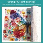 Vibrant 500-Piece Butterfly Flower Puzzle - Fun and Challenging Jigsaw for Adults and Kids, Eco-Friendly Family Game Gift, 20.5x15 Inches - Image 6