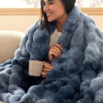 Gentlesoft Fluffy Faux Fur Blanket - Cozy Twin Size Tie-Dye Taupe Throw for Couch & Bedroom, Perfect Gift for Women, 60x80 Inch - Image 18