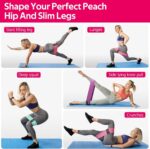Resistance Bands for Working Out, Fabric Exercise Bands for Legs and Butt, Workout Bands for Women and Men, Booty Band for Yoga Starter Set, Pilates, Rehab, Fitness and Home Workout - Image 5