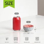 Vibrant  Ceramic Dipping Bowls Set - 6 Assorted 4 OZ Mini Bowls for Dipping & Side Dishes, Microwave & Dishwasher Safe! - Image 3