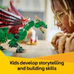 Creator 3-in-1 Medieval Dragon Set - Build Your Own Dragon, Sea Serpent, or Phoenix - Perfect Fantasy Gift for Kids Ages 9+ - 31161 - Image 3