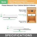 Expandable Pull Out Cabinet Organizer - Heavy Duty Slide Out Drawers with Adhesive Nano Film for Kitchen Base Cabinet Storage (12"-20", White) - Image 2