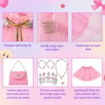 11-Piece Princess Dress-Up Set for Girls - Enchanting Capes, Crowns, and Dresses for Ages 3-8 - Perfect Birthday Gift! - Image 2
