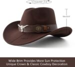 Stylish Kids Cowboy Felt Hat - Jazz Fedora with Belt Buckle for Boys & Girls - Image 4