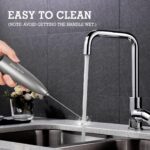 Electric Milk Frother - Handheld Battery Operated Foam Maker with Stainless Steel Whisk & Stand for Perfect Cappuccinos, Lattes, and Bulletproof Coffee - Image 6