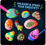 Glow in the Dark Rock Painting Kit - Perfect Christmas Arts & Crafts Gift for Kids Ages 6-12 - Creative Fun for Boys and Girls! - Image 2