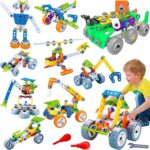11-in-1 STEM Building Kits for Kids Ages 4-8 - Fun Educational Construction Set & Creative Learning Engineering Game - Perfect Birthday Gift for Boys 4-8 - Image 8