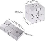 Ultimate Fidget Cube & Metal Infinity Cube - Stress Relief Toys for Adults, Teens & Kids - Durable Sensory Gifts for Anxiety & ADHD - Image 4