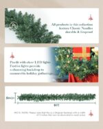 9FT Pre-Lit Battery Operated Christmas Garland with Lights - Perfect Holiday Decor for Mantle, Stairs, and Door! - Image 4