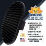 Shampoo Brush - Premium Pet Grooming & Bathing Tool for Dogs and Cats - Ideal for Long & Short Hair - Versatile Scrubber for Relaxing Showers (Black) - Image 4