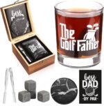 Ultimate Dog Dad Gift Set: 12oz Whiskey Glasses, Chilling Stones, Coaster & Wooden Box for the Perfect Dogfather - Image 10
