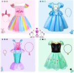 Enchanting  Princess Dress-Up Set for Girls - Perfect Christmas & Birthday Gift for Toddlers Aged 3-8 with Fun Accessories! - Image 7
