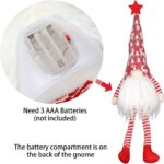 Lighted Gnome Christmas Tree Topper - 24 Inch Festive Decor with Lights for a Magical Holiday Touch - Image 2