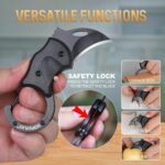 Stocking Stuffers for Men Christmas, Small Pocket Knife for Men Him Dad, Christmas Birthday Gifts, Box Cutter, EDC Gadget Keychain, Every Day Carry Folding Knife, Camping Fishing Hiking Multitool Gift - Image 3