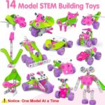 Pink STEM Building Toys for Girls Ages 4-8 - Creative Educational Gifts for Birthdays and Christmas - Image 6