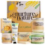 Indulge Her Senses: Nurture by Nature RELAX & UPLIFT Spa Kit - 6-Piece Vegan Gift Basket for Ultimate Self-Care & Relaxation – Perfect Birthday Gift for Women