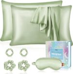 Luxury Satin Pillowcase Gift Set with Silk Sleep Mask & Scrunchies - 7 Piece Collection for Ultimate Comfort - Perfect Birthday Gift for Women & Men - Image 9