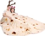 71-Inch Realistic Tortilla Taco Blanket - Soft Flannel Throw for Adults & Kids, Fun Gift for Men, Women & Teens - Perfect for Christmas & Birthdays! - Image 6