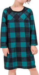 Cozy Red Buffalo Plaid Matching Family Christmas Pajamas Set - Button-Up Sleepwear for Adults & Kids - Image 5