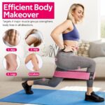 Resistance Bands for Working Out, Fabric Exercise Bands for Legs and Butt, Workout Bands for Women and Men, Booty Band for Yoga Starter Set, Pilates, Rehab, Fitness and Home Workout - Image 3