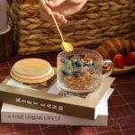 Charming 4-Piece Vintage Coffee Mug Set with Bamboo Lids & Spoons - Perfect Gifts for Women, Ideal for Overnight Oats & Iced Coffee! - Image 5