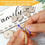 Wooden Family Birthday Reminder Calendar - Perfect Gift for Mom, Grandma, and Granny for Mother's Day, Birthdays, and Christmas - Heartwarming FAMILY Sayings Design - Image 4