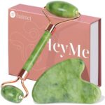 Revitalize Your Skin with  Icyme Gua Sha & Jade Roller Set – Perfect for Reducing Puffiness & Redness, Ideal Self-Care Gift for All!
