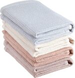 Super Absorbent 100% Cotton Waffle Weave Dish Towels Set - 4 Pack Kitchen Hand Cloths for Drying and Cleaning (17 x 25 Inches) - Image 10