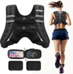 Weighted Vest,6Lb/8Lb/10Lb/12Lb/16Lb/20Lb/25Lb/30Lb Weight Vest with Reflective Stripe, Body Weight Vests for Women, Men, Weight Loss Workout, Strength Training, Running, Walking, Jogging - Image 8