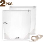 Turkey Brine Bags, 22" X 26", 2 Pack, Bring Bag for Turkeys Can Holds up 35Lb, Brine Bag for Turkey with 2 Removable Zipper Assist Clips and Cotton Strings, Thickened Turkeys Marinade Bags - Image 2